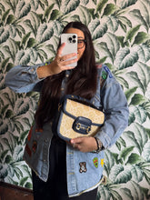 Carica l'immagine nel visualizzatore di Gallery, Gucci Horsebit 1955 Media Rafia & Pelle