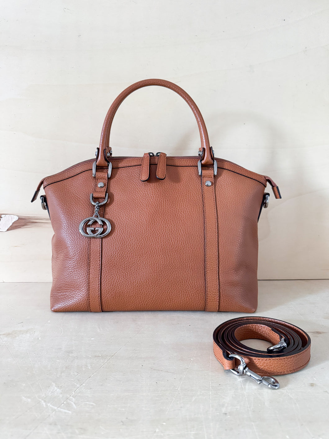 Gucci Borsa Dome Media Color Cammello