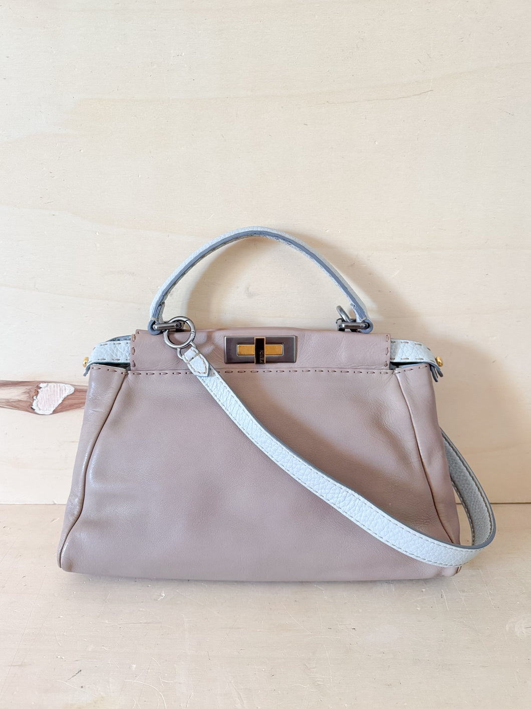 Fendi Peekaboo Selleria Limited Edition Bicolor Small