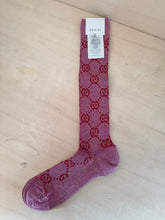 Carica l&#39;immagine nel visualizzatore di Gallery, Gucci Calze Lamé Logo GG Rosa
