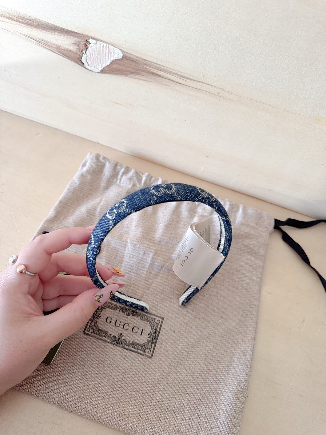 Gucci Cerchietto GG Denim