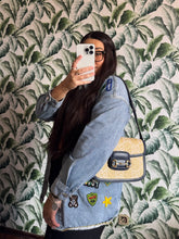 Carica l&#39;immagine nel visualizzatore di Gallery, Gucci Horsebit 1955 Media Rafia &amp; Pelle
