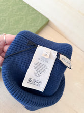 Carica l'immagine nel visualizzatore di Gallery, Gucci Cappello Targhetta Logo Blu
