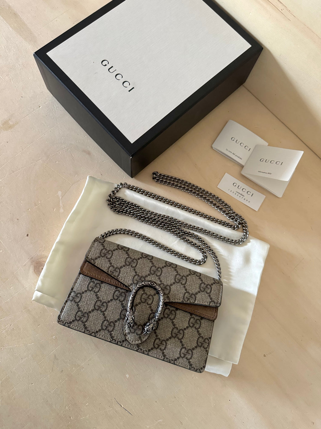 Gucci borsa Super Mini GG Dionysus