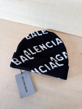 Carica l&#39;immagine nel visualizzatore di Gallery, Balenciaga Cappello Lana Logo Nero
