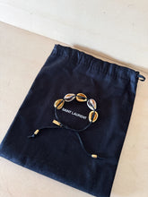 Carica l&#39;immagine nel visualizzatore di Gallery, Saint Laurent Bracciale Conchiglie &amp; Pelle
