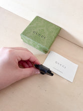 Carica l&#39;immagine nel visualizzatore di Gallery, Gucci Porta AirTag Pelle Nero
