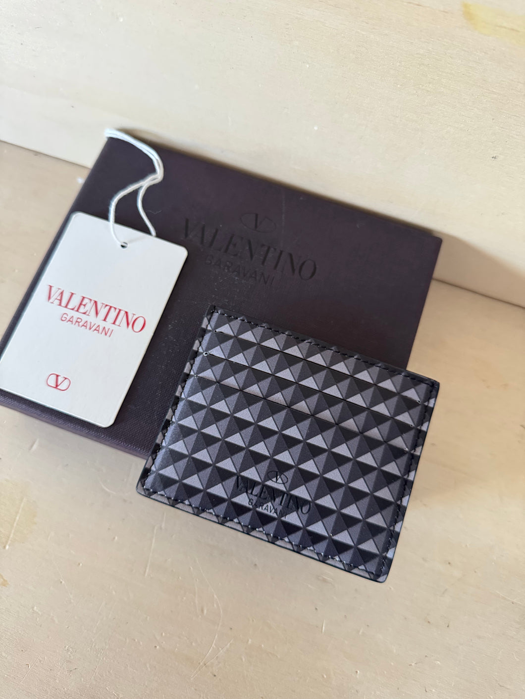 Valentino Portacarte Mini Stud