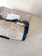Carica l&#39;immagine nel visualizzatore di Gallery, Gucci Horsebit 1955 Media Rafia &amp; Pelle
