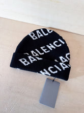 Carica l&#39;immagine nel visualizzatore di Gallery, Balenciaga Cappello Lana Logo Nero
