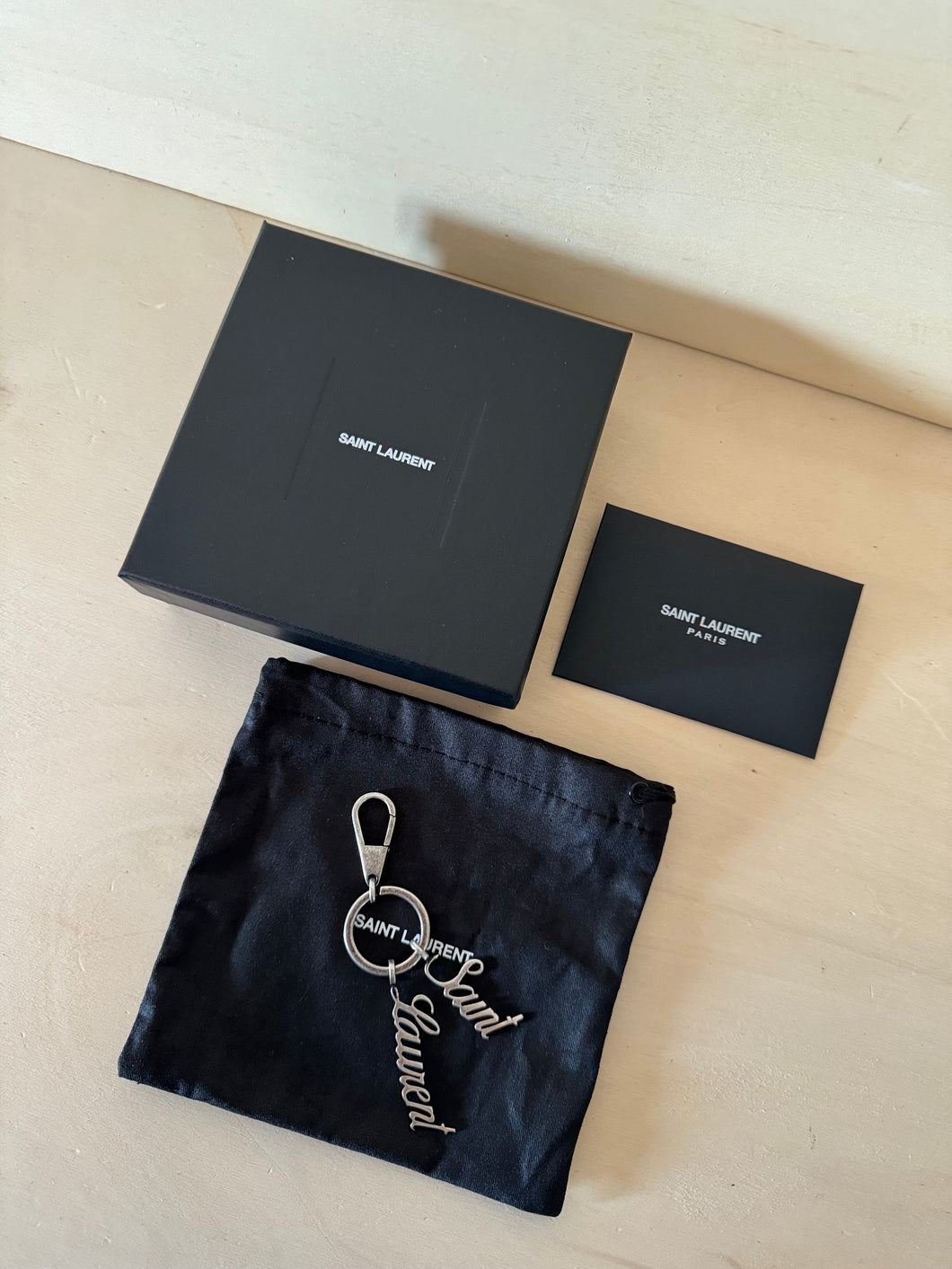 Saint Laurent Portachiavi Scritta Logo