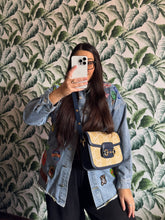 Carica l&#39;immagine nel visualizzatore di Gallery, Gucci Horsebit 1955 Media Rafia &amp; Pelle
