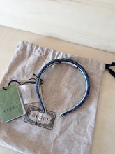 Carica l&#39;immagine nel visualizzatore di Gallery, Gucci Cerchietto GG Denim
