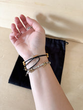 Carica l&#39;immagine nel visualizzatore di Gallery, Saint Laurent Bracciale Conchiglie &amp; Pelle
